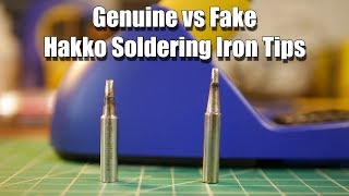 Genuine vs Fake Hakko Soldering Iron Tips [upl. by Lanfri325]