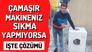 Çamaşır Makinesi Sıkma Yapmıyor İse Ne Yapılır  Tamir Et [upl. by Eleira]