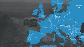 Animated Map Shows How World War I Changed Europes Borders [upl. by Leimad]