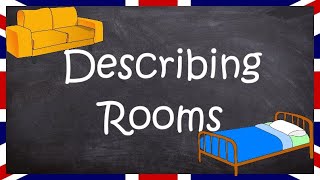 How to describe rooms  A1 level  English for Adults [upl. by Eugaet]