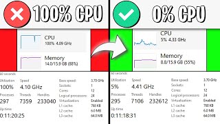 Fix 100 CPU USAGE while GAMING in 2023 [upl. by Akilak]