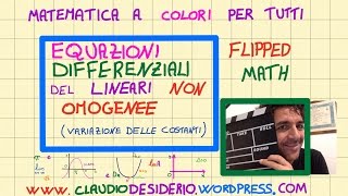 equazioni differenziali lineari del primo ordine non omogenee con metodo variazione delle costanti [upl. by Harihat]