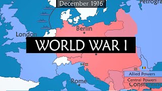 World War I  Summary on a Map [upl. by Ymerrej855]