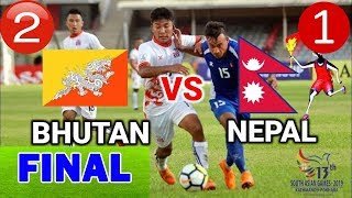 Bhutan vs Nepal 12 HIGHLIGHTS Final Match 13th South Asian Game 2019 Nepal vs bhutan Live Football [upl. by Ahasuerus64]