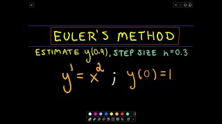 Eulers Method  Another Example 1 [upl. by Nnazil826]