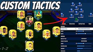 HOW TO CHANGE YOUR CUSTOM TACTICS amp INGAME FORMATION ON FIFA 23 [upl. by Addiego]