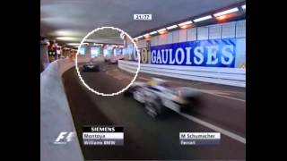 Montoya crashes Schumacher Monaco 2004 by magistar [upl. by Nasar]