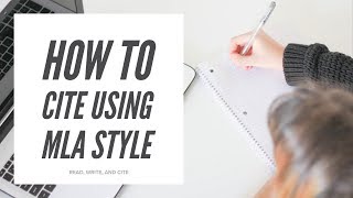 How to Cite Using MLA Style [upl. by Polik900]