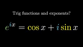 Why do trig functions appear in Eulers formula [upl. by Chesney89]