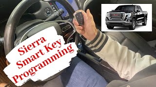 How To Program A GMC Sierra Smart Key Remote Fob 2019  2021 [upl. by Assiram]