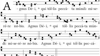 Agnus Dei Mass XI Orbis Factor for Ordinary Time  Gregorian Chant [upl. by Dieterich]