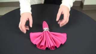 How to make fan fold napkin [upl. by Tankoos833]