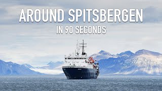 Around Spitsbergen in 90 seconds [upl. by Einnos]