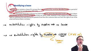 IFRS 16 Identifying a lease  ACCA SBR lectures [upl. by Yllen]