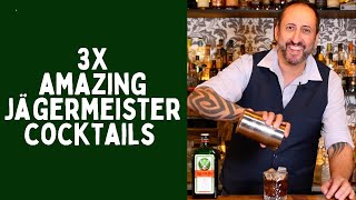 3 X Jägermeister Cocktails and recipes Lets Talk Drinks [upl. by Vergne834]