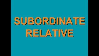 Grammatica3 le subordinate relative [upl. by Tichonn]