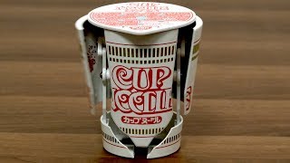 ロボットに変身カップヌードル！歌う、動く、誕生日を祝う。Cup Noodles Robot Timer [upl. by Geesey]