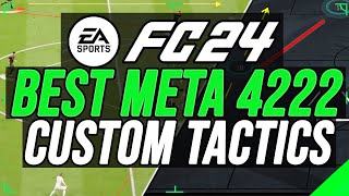 EA FC 24  BEST META 4222 Custom Tactics amp Instructions To Help You Get More WINS [upl. by Morrissey]