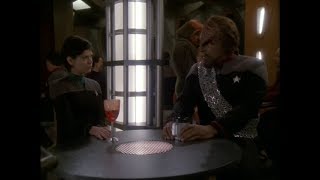 Lieutenant Ezri Dax talk to Lt Commander Worf [upl. by Bekha192]