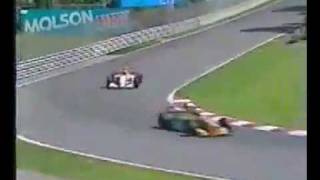 Michael Schumacher overtakes a very angry Ayrton Senna [upl. by Eendys]