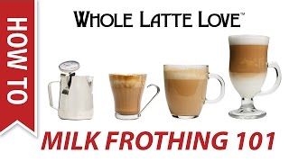 Milk Frothing for Beginners [upl. by Sunshine]