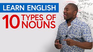 Learn English Grammar 10 Types of Nouns [upl. by Mukul129]