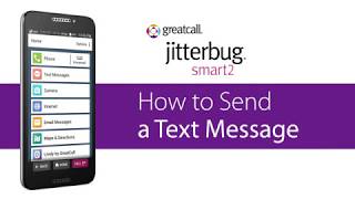 How to Send a Text Message  Jitterbug Smart2 [upl. by Pul271]