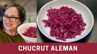 Chucrut de Repollo Morado Aleman Rapido y sin Fermentar  The Frugal Chef [upl. by Brawner]