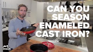 How to Season Enameled Cast Iron Cookware [upl. by Amato]