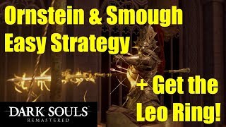 Ornstein and Smough Easy Strategy Dark Souls Remastered [upl. by Nyliuqcaj]