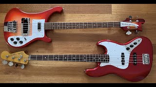 Jazz vs Rickenbacker bass [upl. by Cruce628]