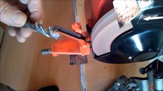 Twist Drill Grinding Jig Easy way Part 1 [upl. by Ennovyhs]