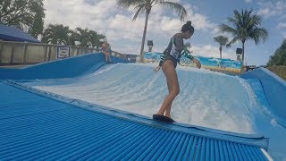 Flow Girls Surfing at the Flowrider Competition Florida [upl. by Aubreir]