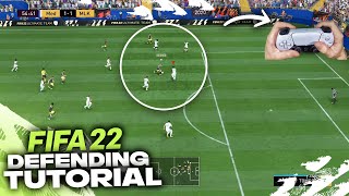 HOW TO DEFEND IN FIFA 22  COMPLETE DEFENDING TUTORIAL [upl. by Yrrag952]