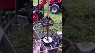 DIY Portable Water Well Drilling Rig Made From Scrap Material [upl. by Augustin]