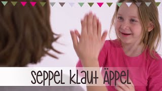 Seppel klaut Äppel  Klatschspiele Anleitung Kinderlieder [upl. by Briant]