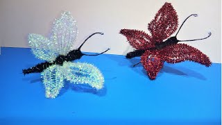 Como hacer una mariposa con limpiapipas fácilmake butterfly pipe cleaners [upl. by Putscher978]