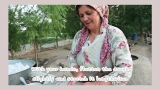 How to make Tandir Bread Traditional Azerbaijan Bread [upl. by Vicki]