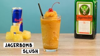 Jagerbomb Slush  Tipsy Bartender [upl. by Aidualk]