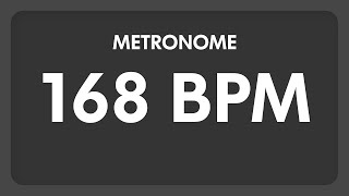 168 BPM  Metronome [upl. by Rhodes584]