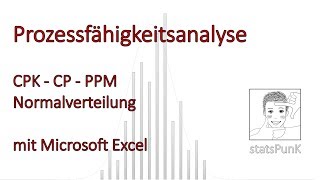 Prozessfähigkeit  CPK  CP  PPM  Normalverteilung  Excel Demo [upl. by Strickland]