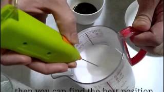 How To Make Latte Art with Mini Milk Frother [upl. by Lupiv]