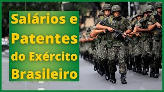 Salários e Patentes do Exército Brasileiro [upl. by Ainoek]