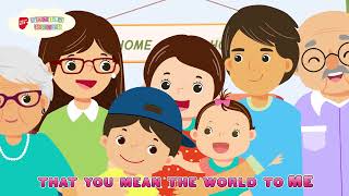 I Love My Family Animated Version  Children SingAlong  Families for Life Family Songs [upl. by Oniuqa834]