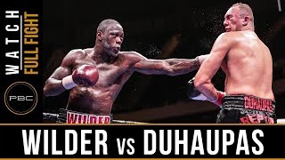 Wilder vs Duhaupas FULL FIGHT Sept 26 2015  PBC on NBC [upl. by Immaj]