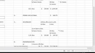 CALCULO DE ISR POR LIQUIDACION O INDEMNIZACION [upl. by Luapsemaj]