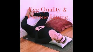 YOGA for FERTILITY IMPROVE EGG QUALITY amp UTERINE LINING with Yogayin [upl. by Ecneralc]