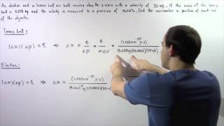 Heisenberg Uncertainty Principle Example  3 [upl. by Oirevas]