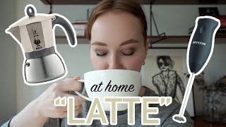 HOW TO MAKE A quotLATTEquot AT HOME moka pot  frother [upl. by Saum]