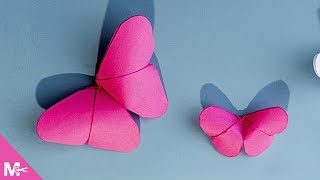 ► Como hacer MARIPOSAS DE PAPEL en 5 MINUTOS 😱🦋 [upl. by Pardner133]